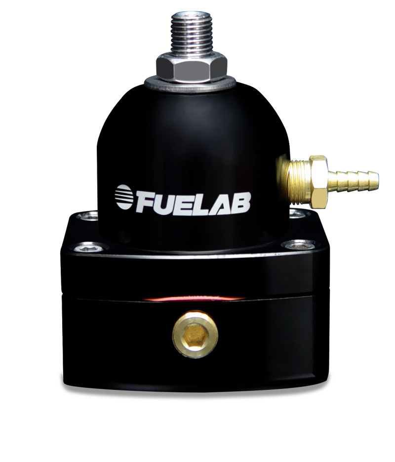 Fuelab 515 EFI Adjustable Fuel Pressure Regulator 25-90 PSI 6AN Black for Subaru WRX STI High Power EFI