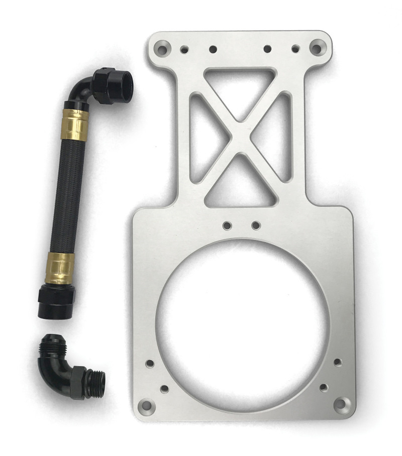 Fuelab Fuel Surge Tank Upgrade Kit with Bracket Hardware Hose Assembly and 90-Degree Fitting for 290mm System