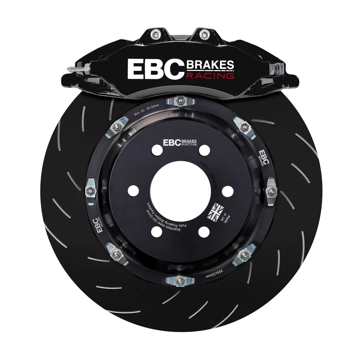 EBC Apollo-6 Big Brake Kit Black caliper and rotor